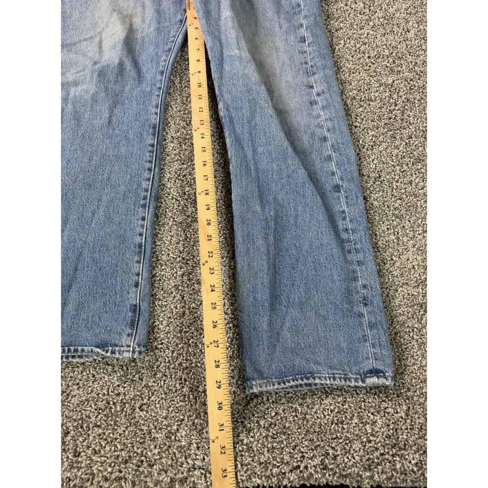 Levi's 501 Straight Fit Jeans Men's Size 38x30 Blue Button Fly
